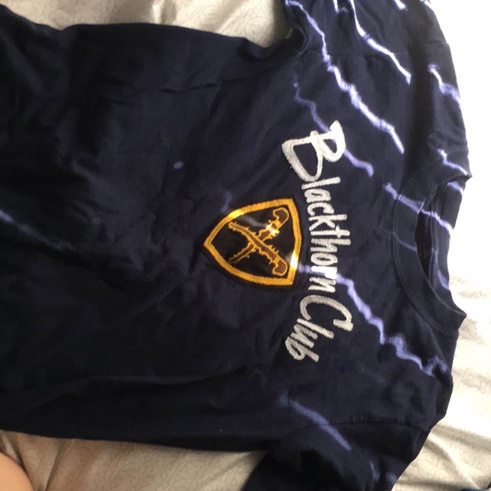 Blackthorn Club long sleeve navy tee